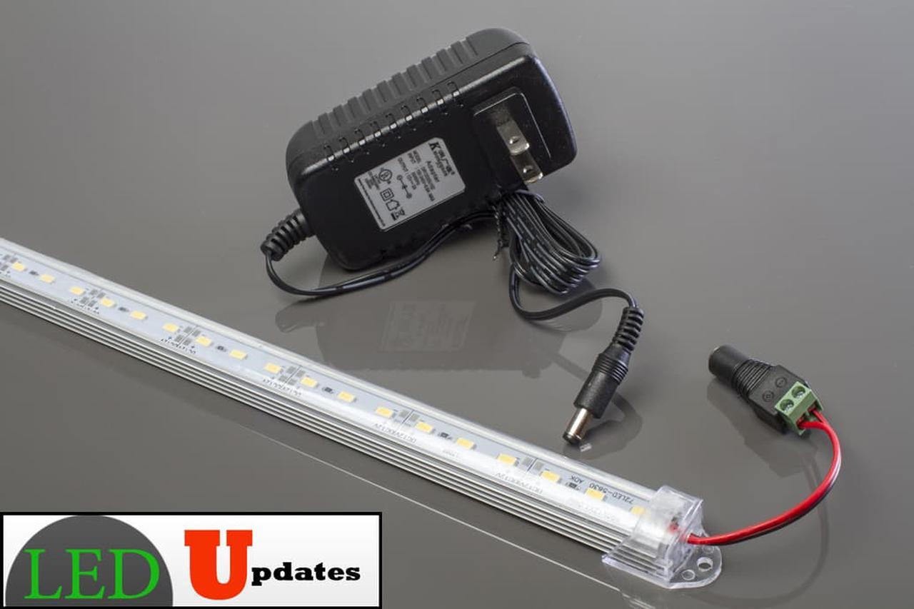 Alt view image 4 of 5 - 20" Under Cabinet LED Light 6000K pure White for showcase and Kitchen counter with UL power supply