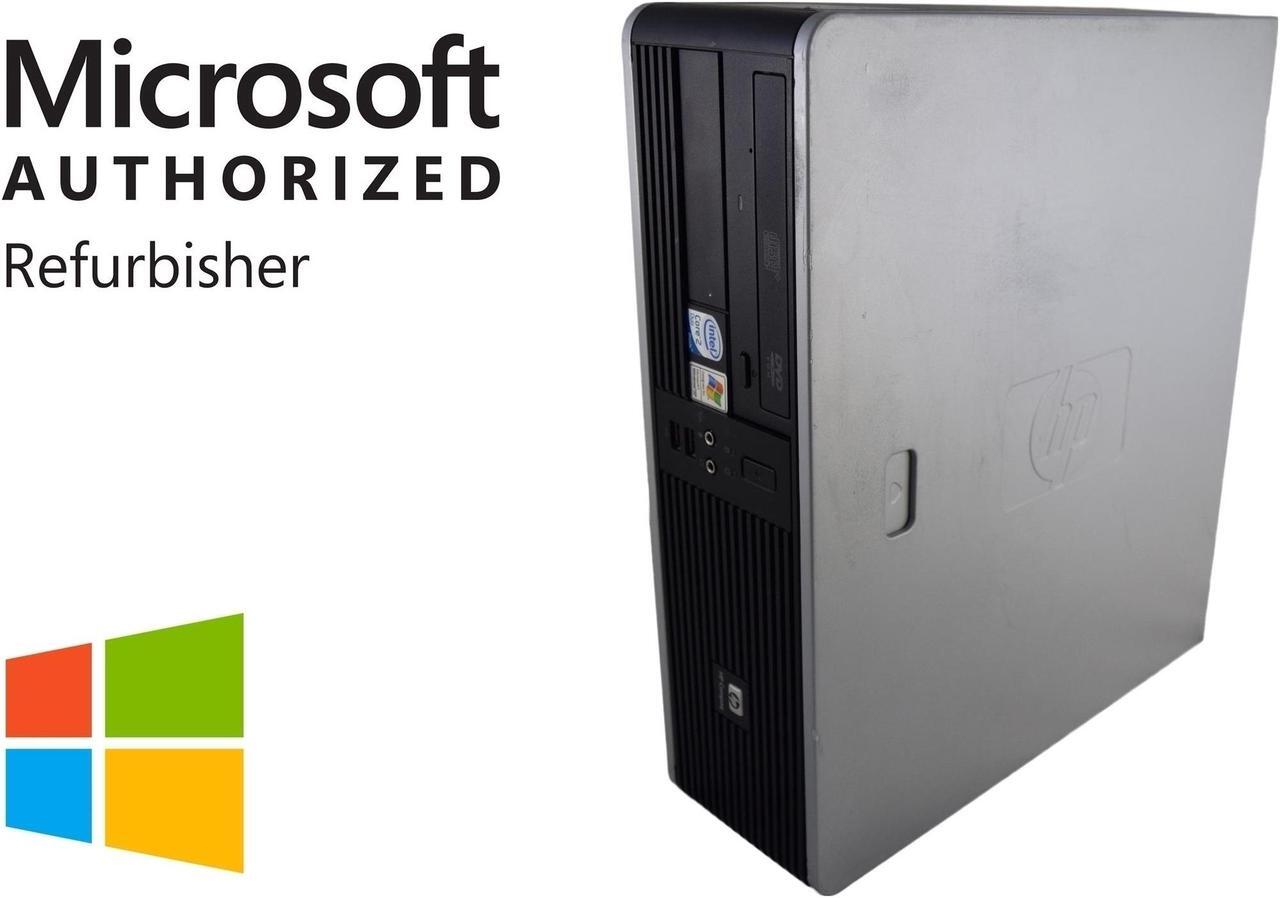 Main image of HP Compaq dc7800 SFF Gray & Black PC - Intel Core 2 Duo E6550 2.33 4GB DIMM DDR2 SATA 3.5" 320GB DVD-ROM Windows 10 Pro 64-Bit