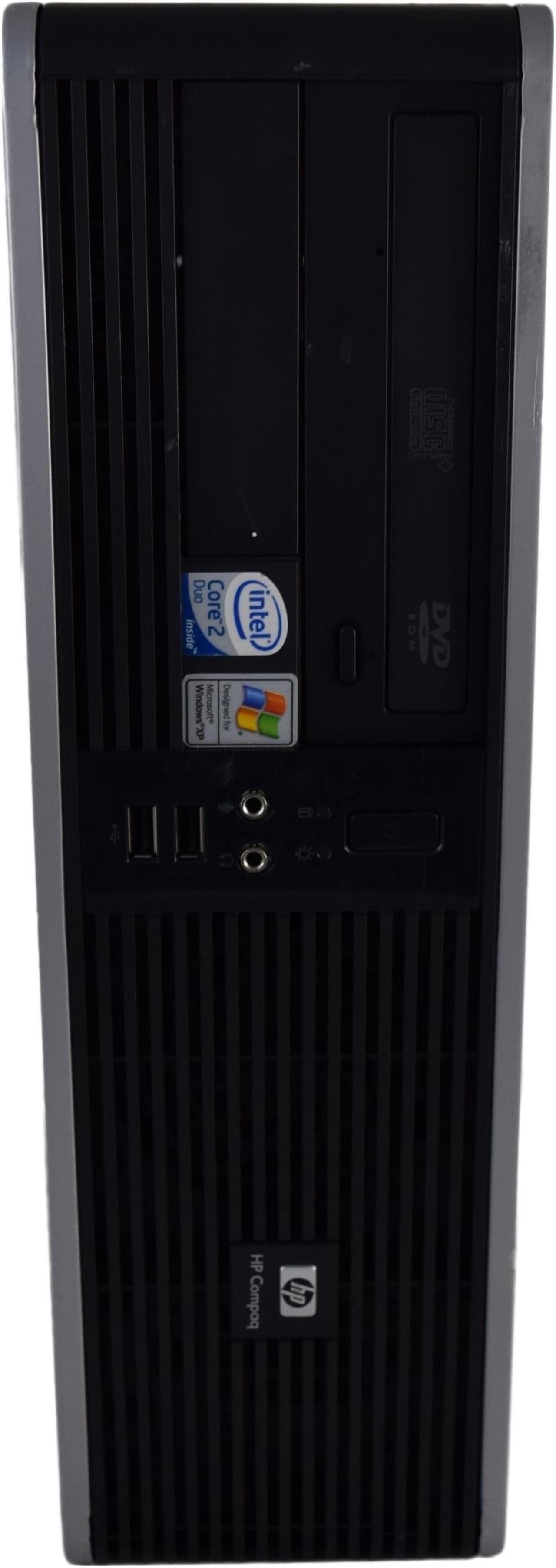 Alt view image 2 of 7 - HP Compaq dc7800 SFF Gray & Black PC - Intel Core 2 Duo E6550 2.33 4GB DIMM DDR2 SATA 3.5" 320GB DVD-ROM Windows 10 Pro 64-Bit