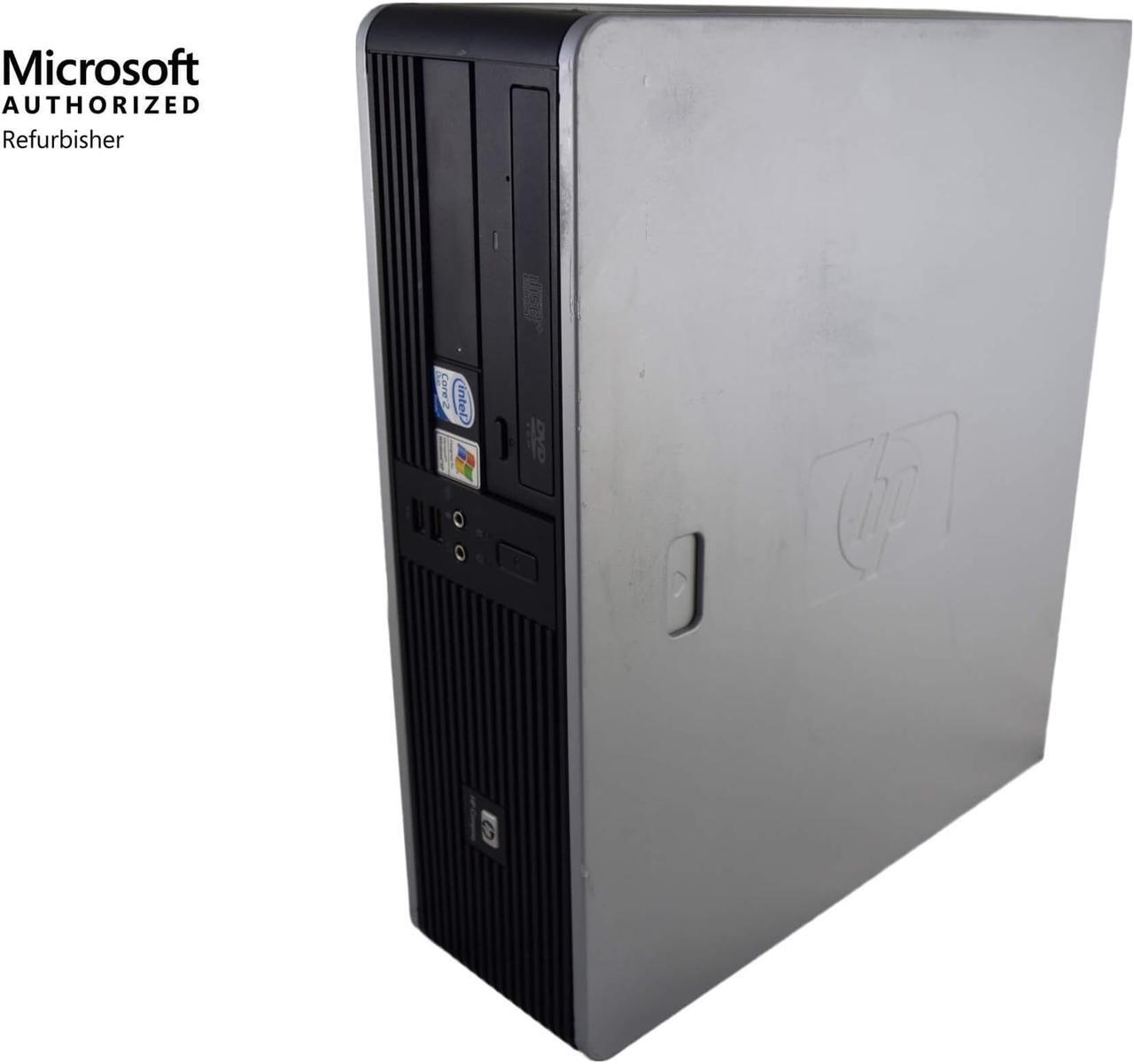 Alt view image 7 of 7 - HP Compaq dc7800 SFF Gray & Black PC - Intel Core 2 Duo E6550 2.33 4GB DIMM DDR2 SATA 3.5" 320GB DVD-ROM Windows 10 Pro 64-Bit