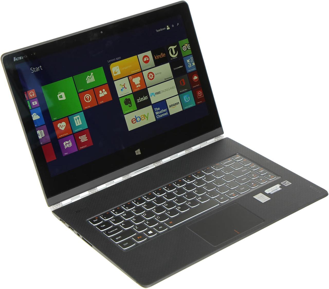 Main image of Lenovo Yoga 3 Pro 1370 Laptop - 8GB 256GB SSD Windows 10 Home 64-Bit - Bluetooth, Webcam, Touchscreen
