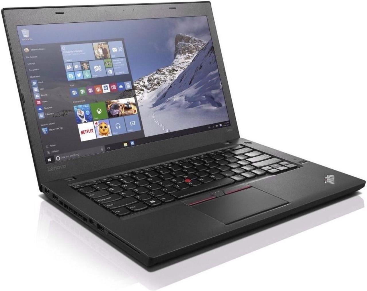 Lenovo ThinkPad T440 14.0 in Laptop - Intel Core i5 4300U 4th Gen 1.9 GHz 4GB 128GB SSD Windows 10 Pro 64-Bit - Webcam, Grade B