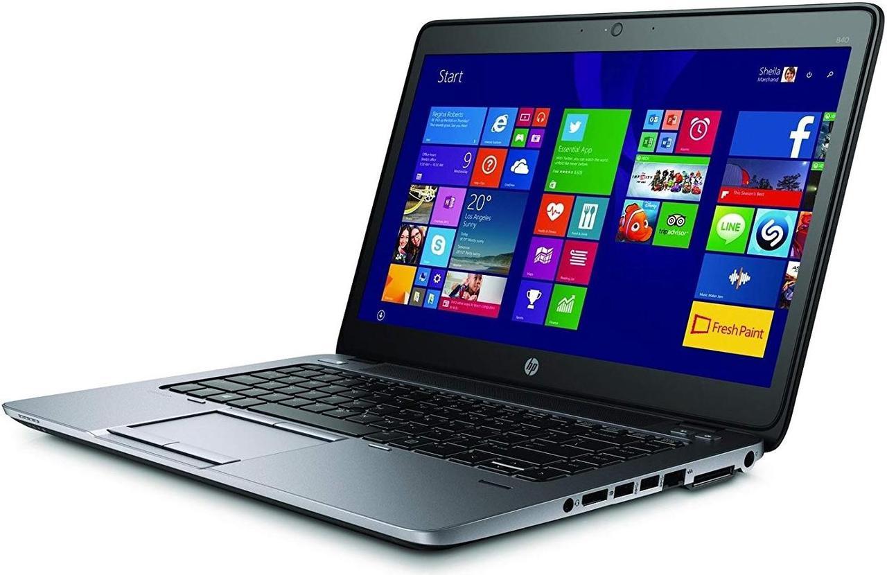 HP Elitebook 840 G2 14.0 in Laptop - Intel Core i5 5300U 5th Gen 2.3 GHz 8GB 256GB SSD Windows 10 Pro 64-Bit - Webcam, Grade B