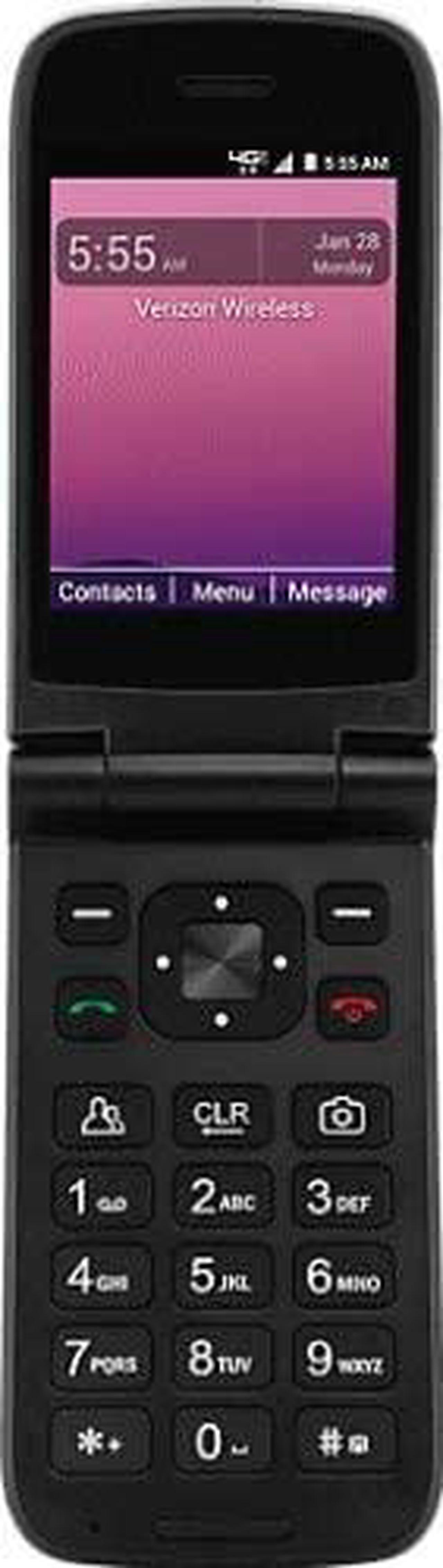 Alt view image 3 of 4 - Orbic Journey V 4G LTE Verizon Basic Flip Phone (Black)