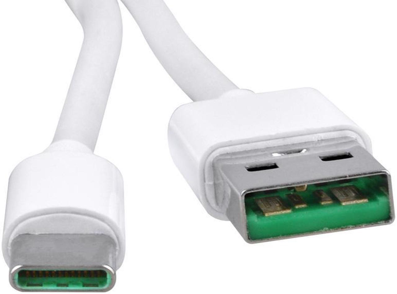 Alt view image 3 of 3 - ABLEGRID 3.3ft White 5A Fast USB-C Type-C Charger Charging Cable Cord for Moto Z Play Z2 Play Z2 force Power Data Sync Cable Lead