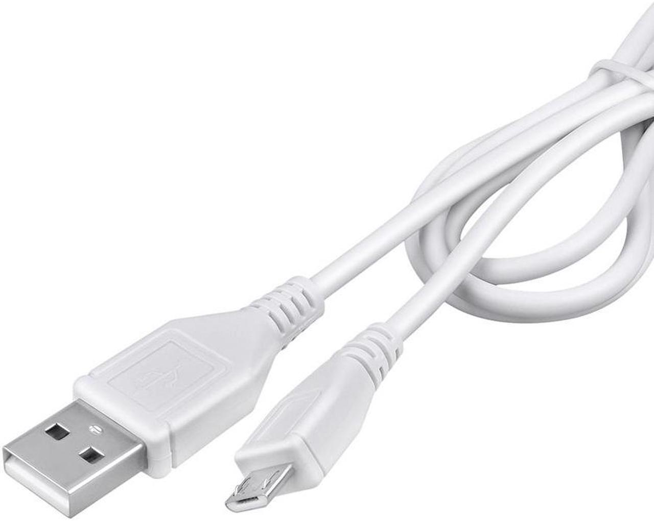 Alt view image 2 of 3 - ABLEGRID 5ft White Micro USB Data/Charging Cable Cord for ASUS Memo Pad FHD 10 ME302/c ME302KL ME302C-A1-xx , NEXUS7ASUS-1B16 90OK0MI1100550U Tablet PC