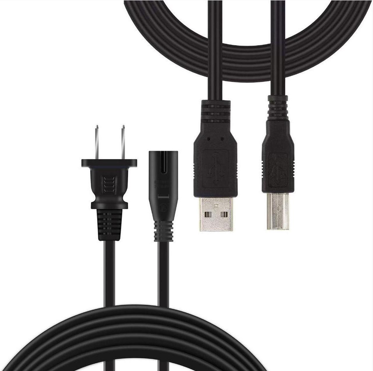 Main image of ABLEGRID UL Power Cord + USB Cable for Canon MX410 MX420 MX432 MX439 MX452 MX459