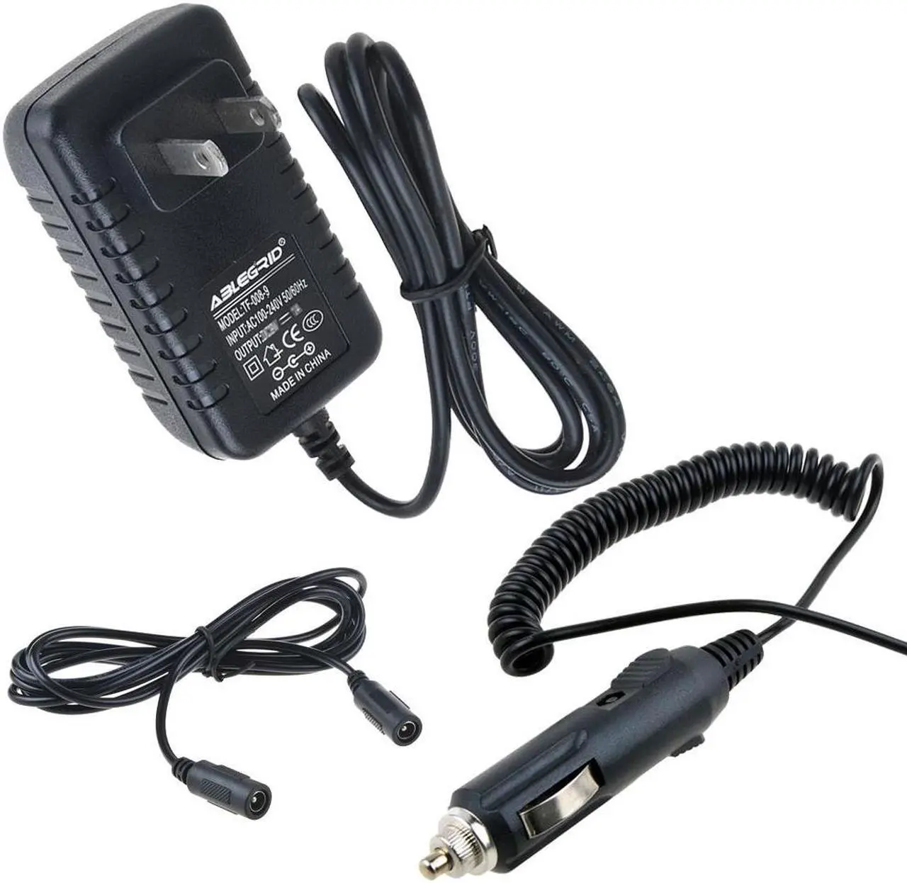 Main image of ABLEGRID Cigarette Lighter Plug 12V AC DC Adapter Replacement For Stanley 600 700 1000 Peak Amp J5CP J5C09 Jumpstarter 1000 Peak 500-Amp Jump Starter 12VDC Power Supply Battery Charger