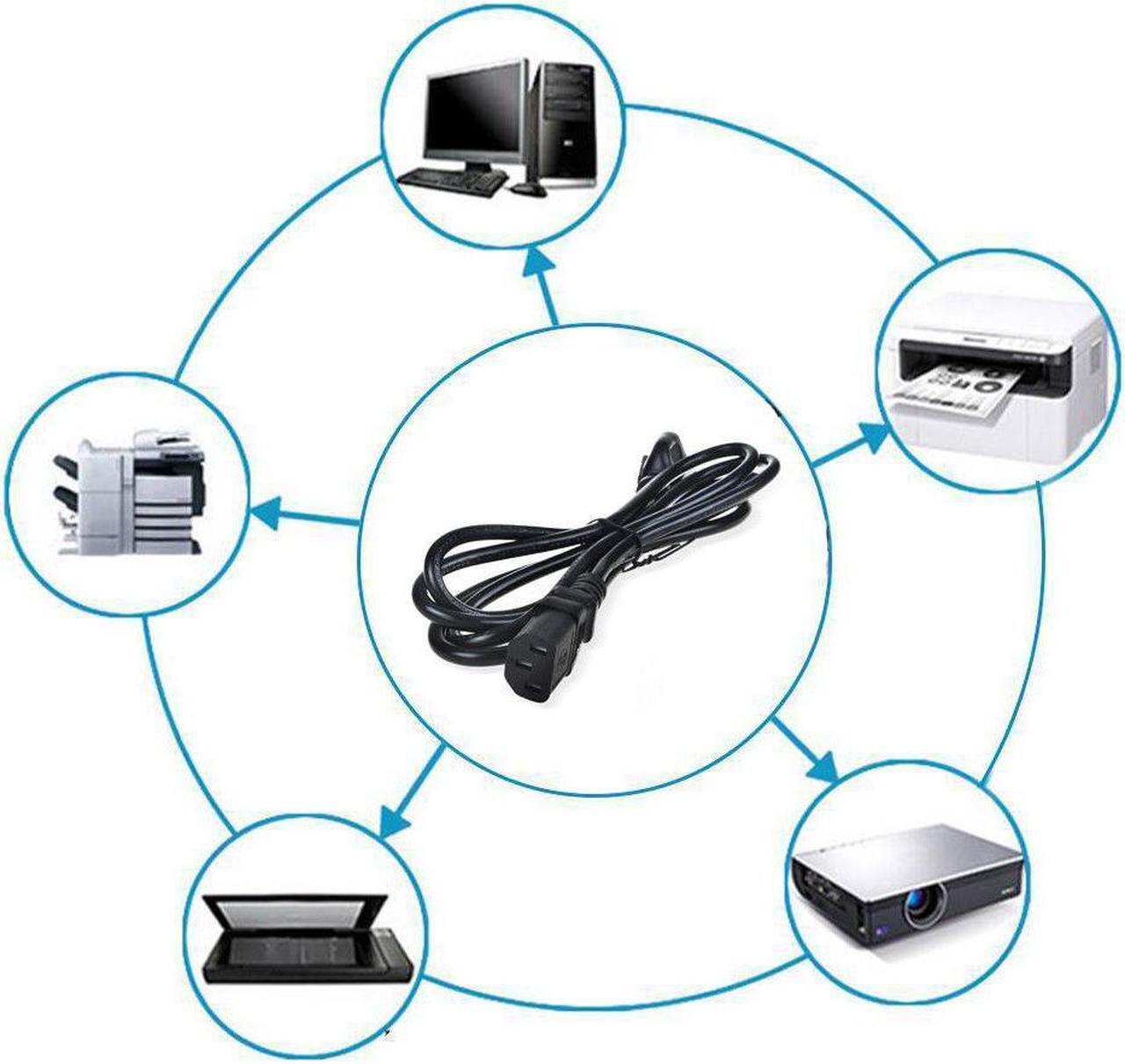 Alt view image 4 of 4 - ABLEGRID 5ft/1.5m UL Listed AC IN Power Cord Cable Outlet Plug Lead for Panasonic VIERA TC-P50VT20 TC-P54G20 TC-P50G20 TC-P54S2 TC-P50S2 TC-P46S2 TC-P42S2 TC-P50U2 Plasma HD TV