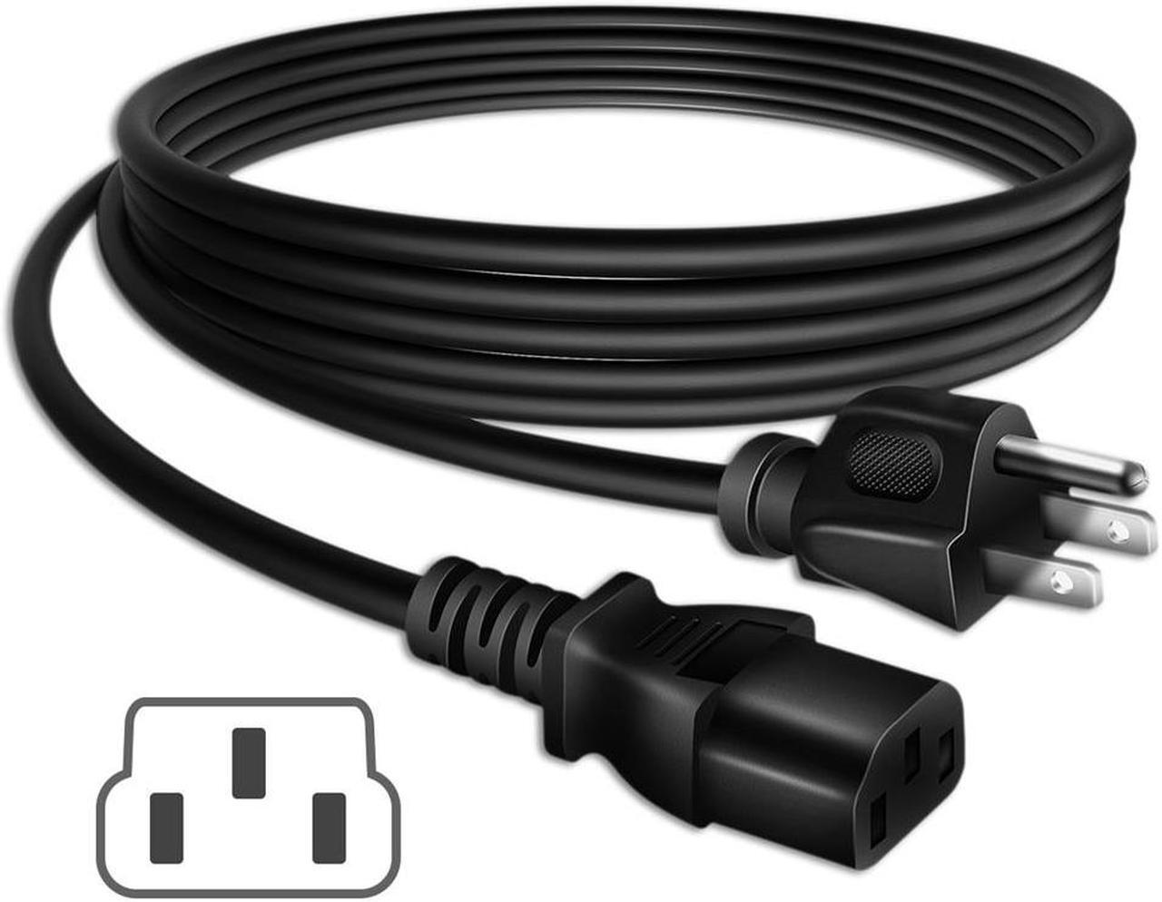 Alt view image 2 of 4 - ABLEGRID 5ft/1.5m UL Listed AC IN Power Cord Cable Outlet Plug Lead for Panasonic VIERA TC-P50VT20 TC-P54G20 TC-P50G20 TC-P54S2 TC-P50S2 TC-P46S2 TC-P42S2 TC-P50U2 Plasma HD TV