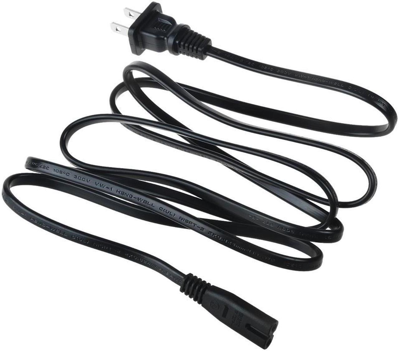 Alt view image 3 of 4 - ABLEGRID 6ft/1.8m UL Listed US 2-Prong Port AC Power Cord/Cable For PS2 PS3 Slim/Laptop HP Dell Acer Charger