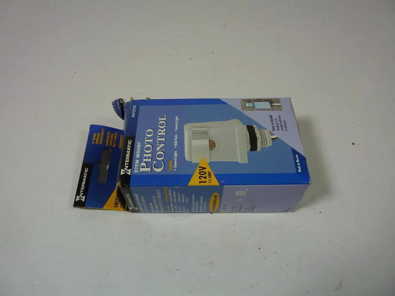 Alt view image 3 of 8 - Intermatic K4121C 1800W Stem Mount Thermal Type Photo Control