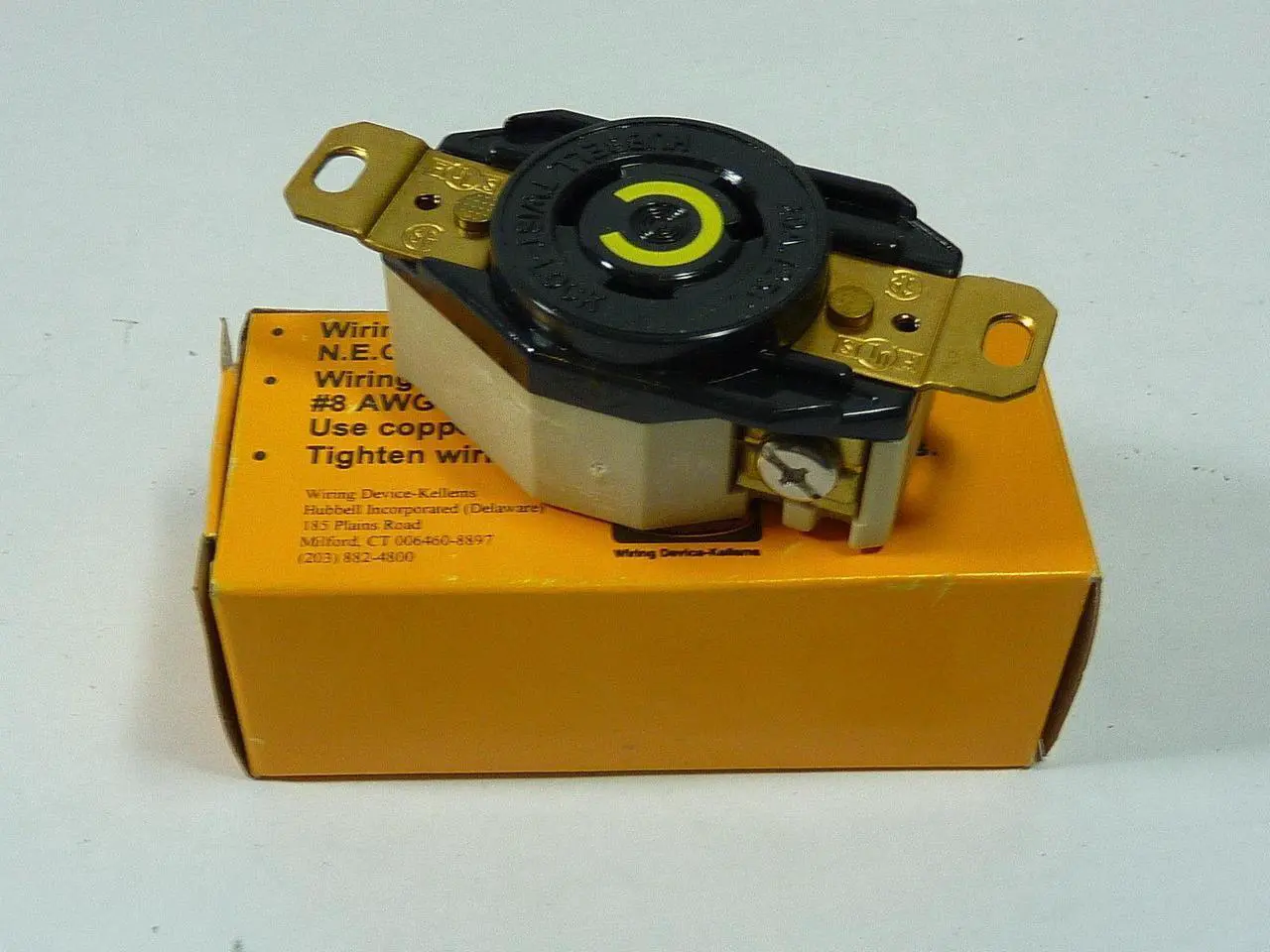 Alt view image 4 of 7 - HUBBELL WIRING DEVICE-KELLEMS HBL2310 Locking Receptacle, L5-20R, 20 A, 125V