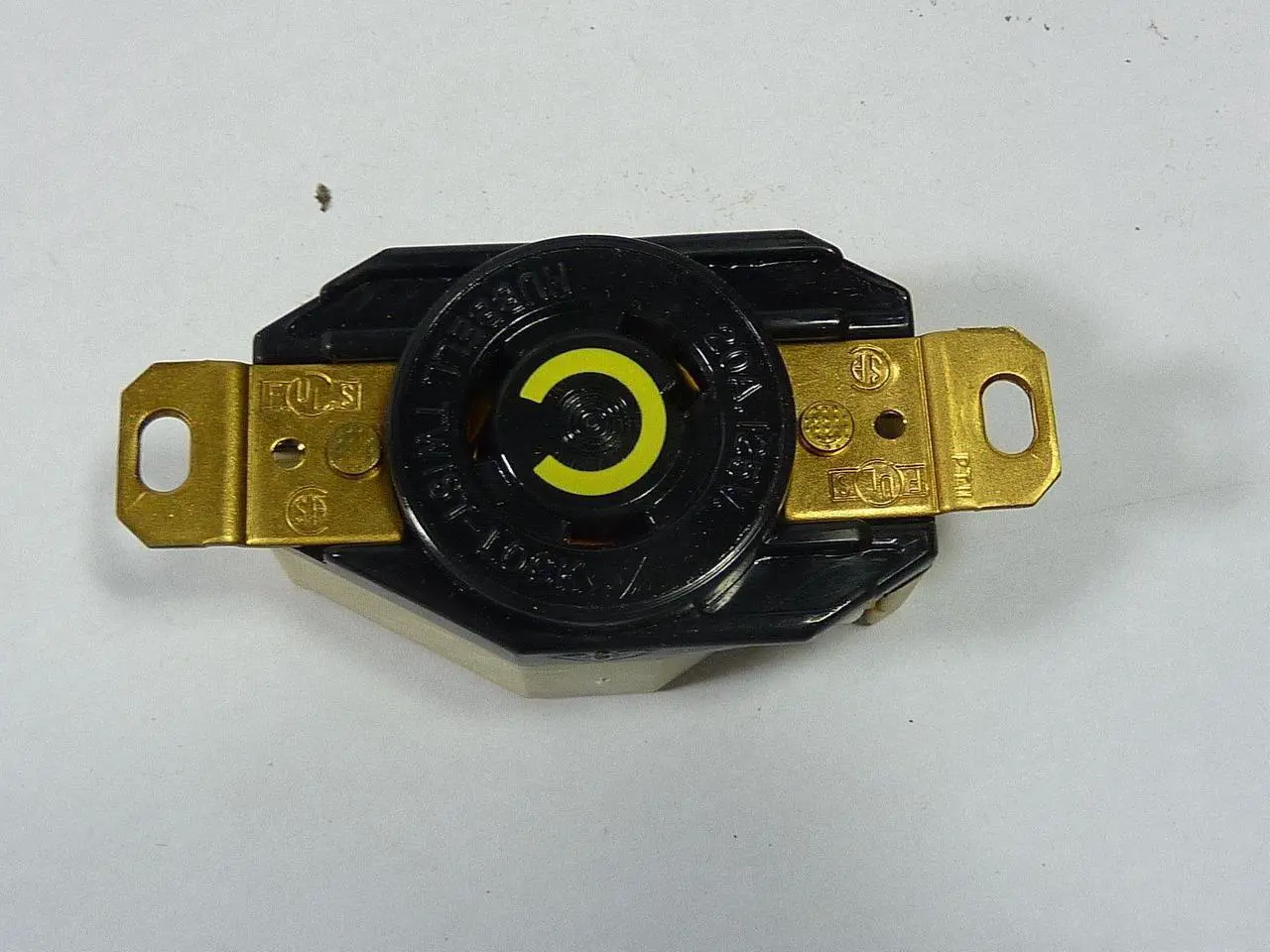 Alt view image 3 of 7 - HUBBELL WIRING DEVICE-KELLEMS HBL2310 Locking Receptacle, L5-20R, 20 A, 125V