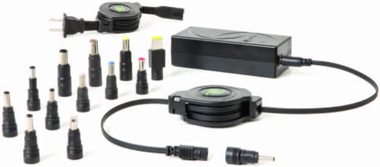 Alt view image 3 of 9 - Retrak Retractable Universal Ultrabook Notebook Netbook Wall Charger Black Wall Chargers