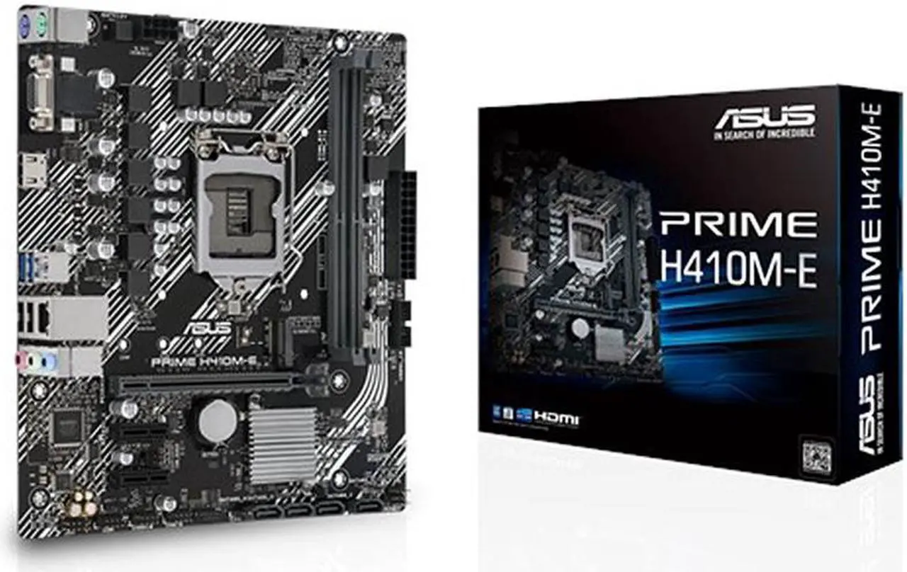 Alt view image 6 of 6 - ASUS PRIME H410M-E LGA 1200 Intel H410 Micro ATX Intel Motherboard