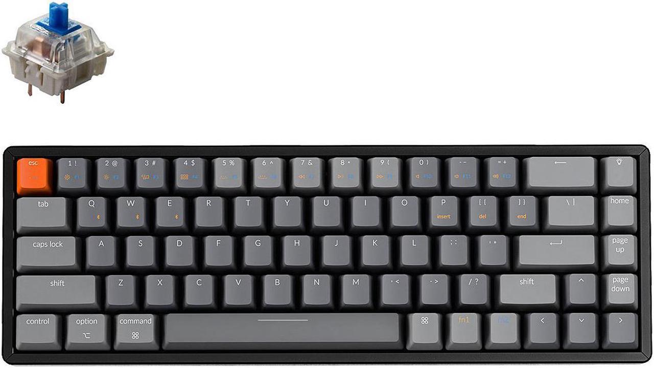 K6 Wireless RGB Aluminum Mechanical Keyboard, Gateron Blue Switches