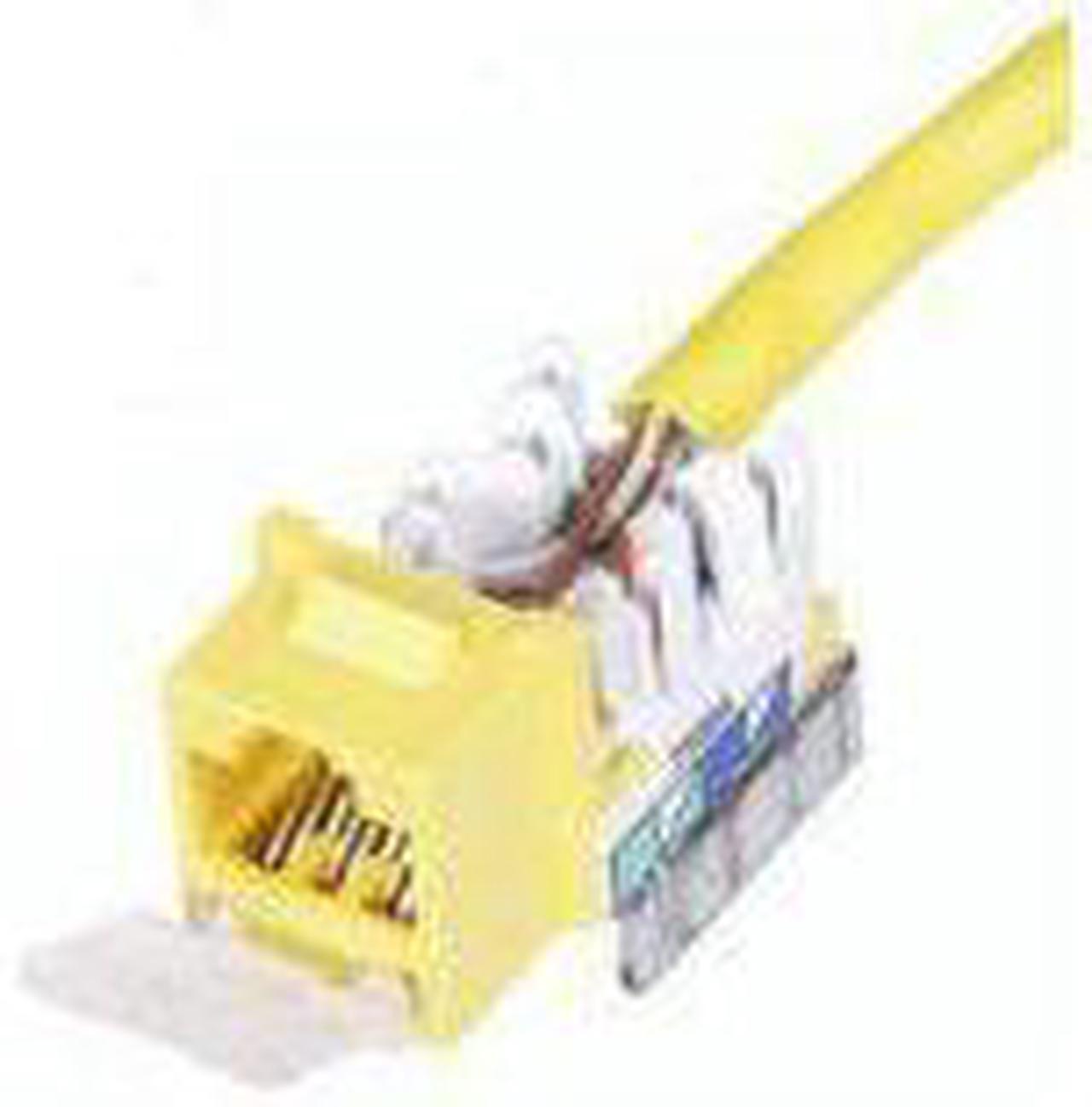 Main image of HUBBELL WIRING HXJ6Y25 C6 JACK YELLOW 25 PACK