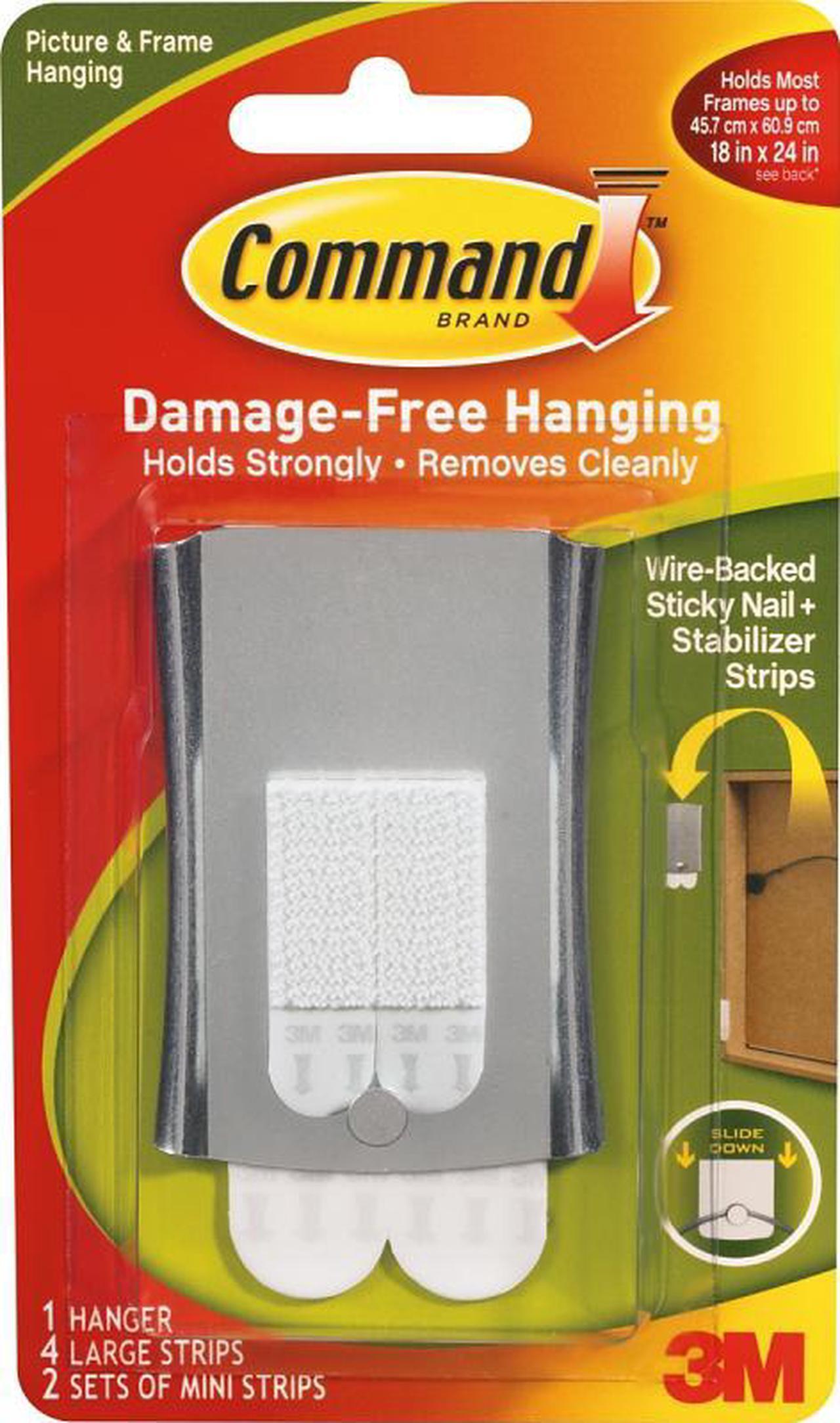 Alt view image 4 of 4 - 3M 17048 Sticky Nail Wire - Back Hanger - Pack of 4