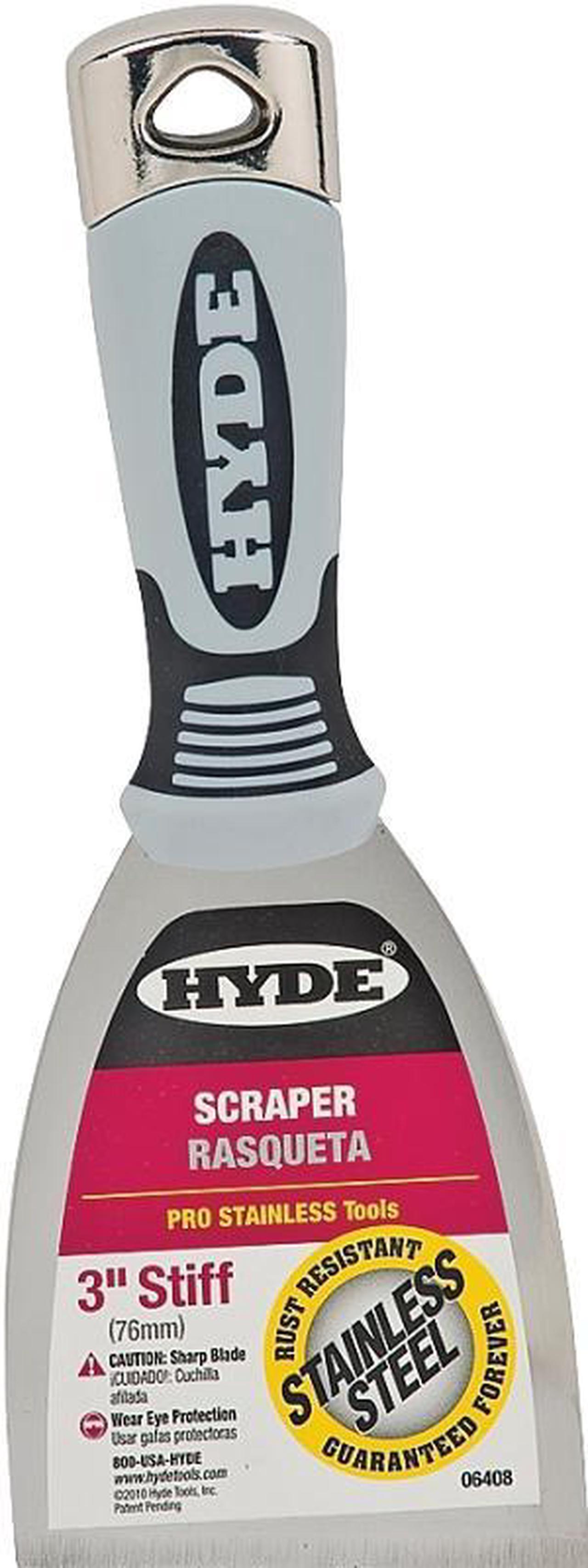 Alt view image 3 of 5 - HYDE 06408 Scraper,Stiff,3",SS