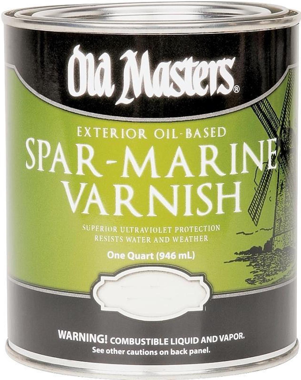 Old Masters 92304 Oil Based Spar Marine? Varnish, 1 qt Can