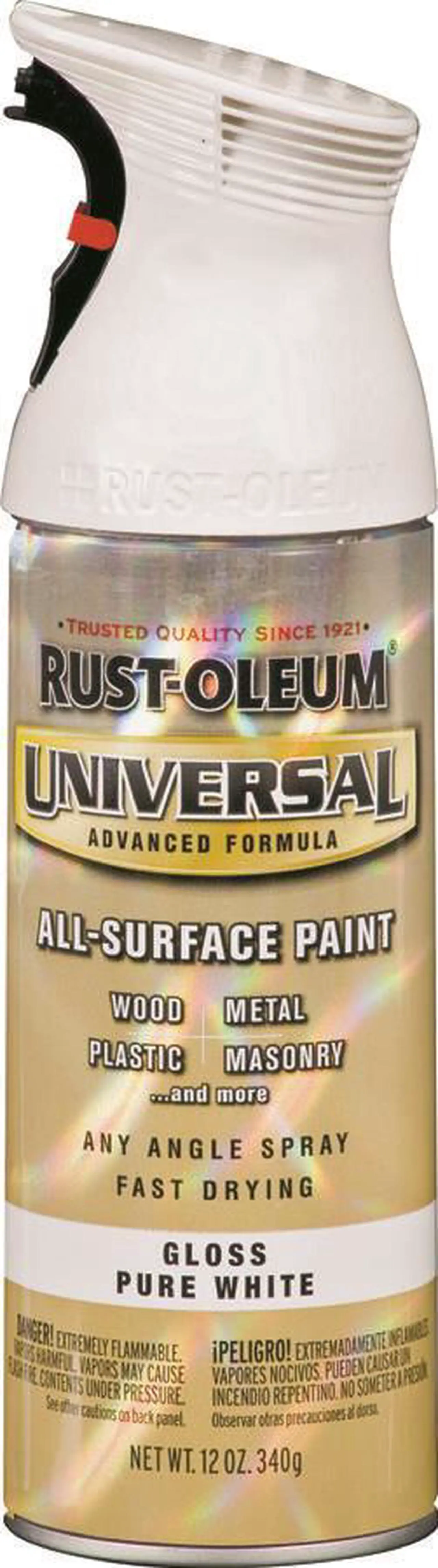 Alt view image 4 of 7 - RUST-OLEUM 245199 Spray Paint, White, Gloss, 12 oz.