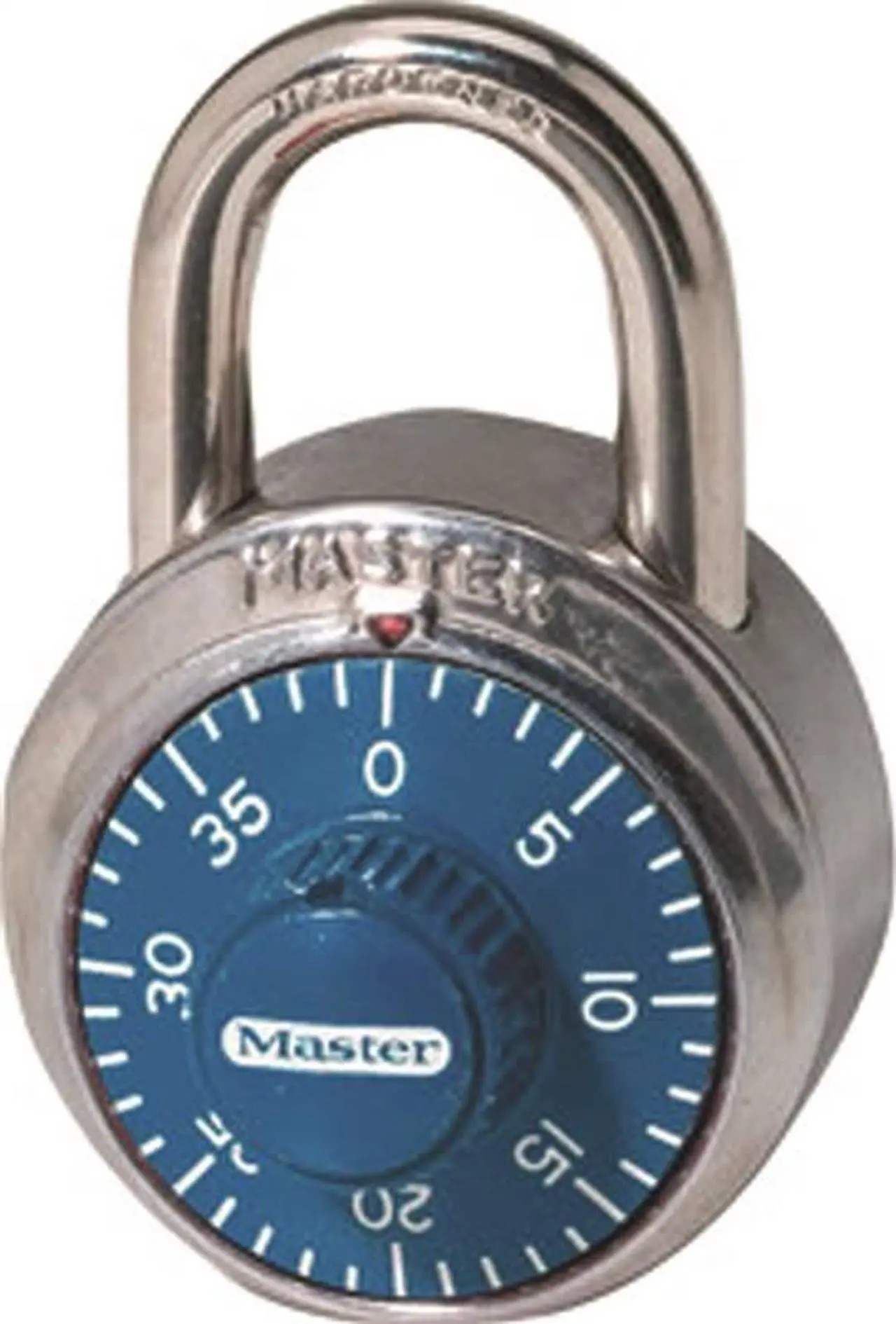 Alt view image 6 of 14 - Master Lock Combination Padlock,2 in,Round,Silver  1506D