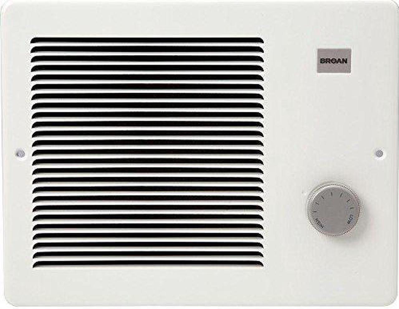 Alt view image 8 of 10 - Broan-NuTone - 174 - Broan Nu-Tone 174 Comfort-Flo Wall Heater; 2560/5120 BTU, 750/1500 Watt, Off White Baked Enamel