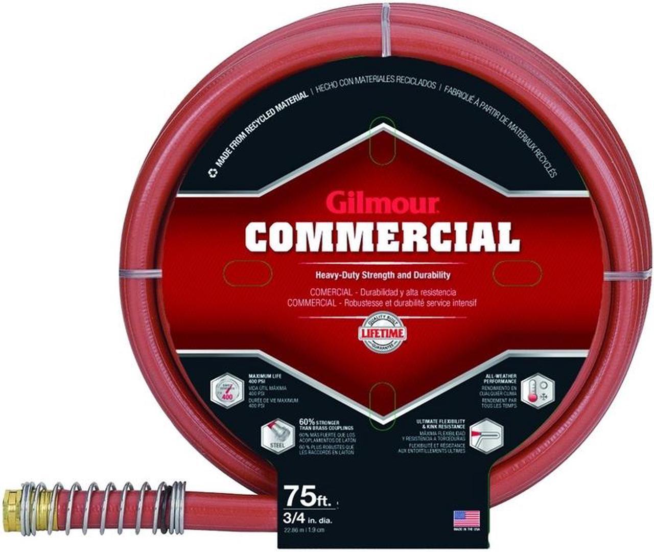 Alt view image 4 of 5 - Gilmour Professional Commercial Hose - 75 ft - Rubber, Vinyl, Brass, Steel,