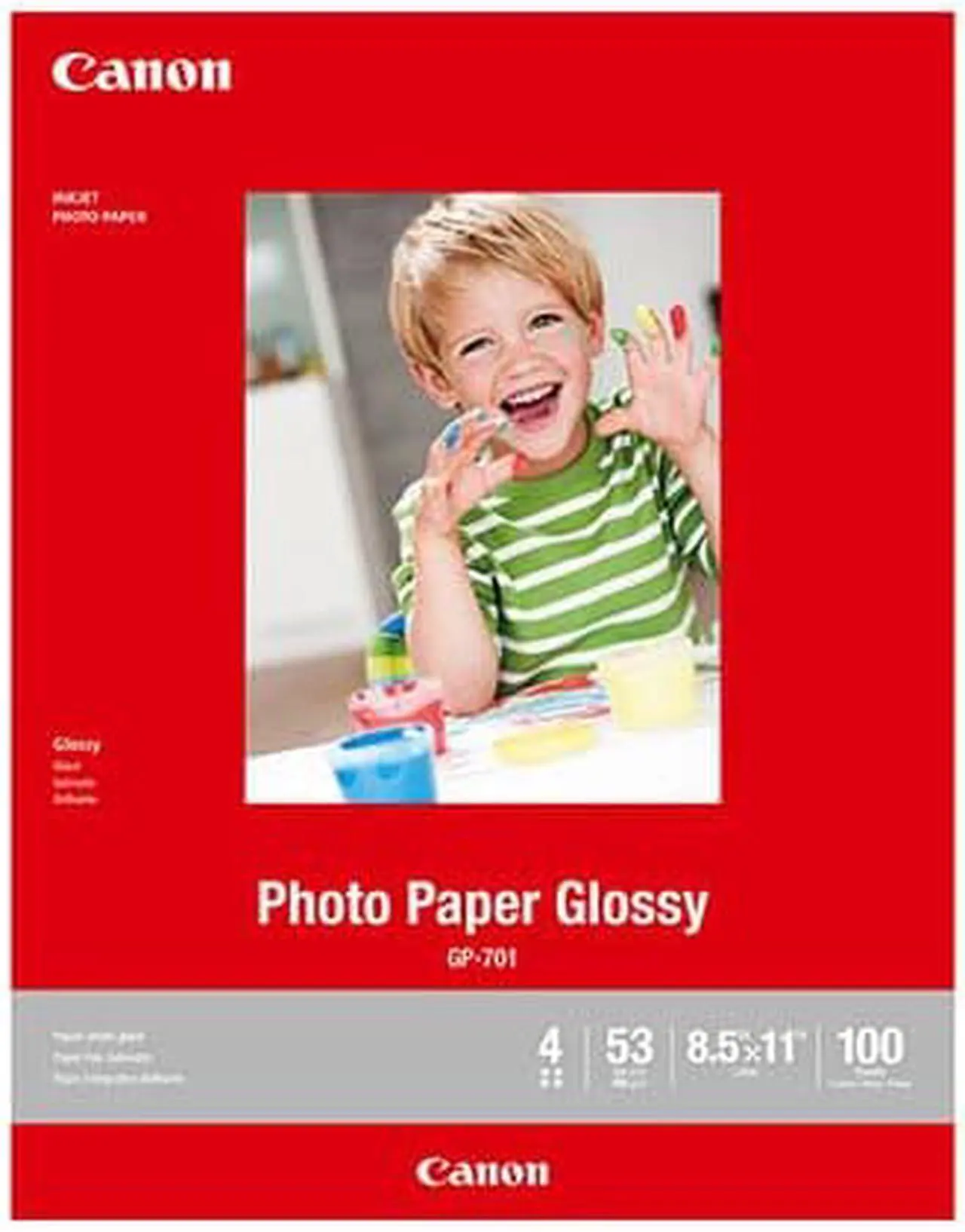 Alt view image 9 of 14 - Canon Glossy Photo Paper GP-701 Inkjet Print 8 1/2" x 11" - Glossy - 100 Sheet