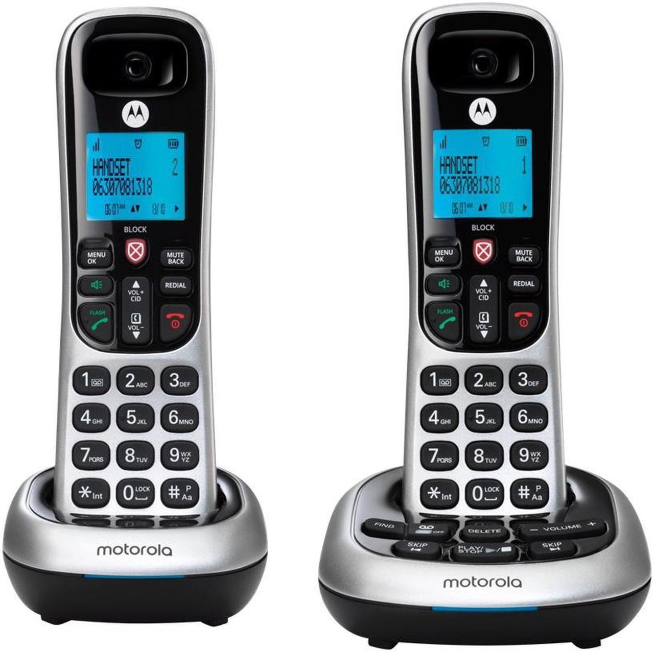 Alt view image 4 of 20 - Motorola MOTO-CD4012 Integrated Cordless ITAD 2HS Caller ID Answering Machine