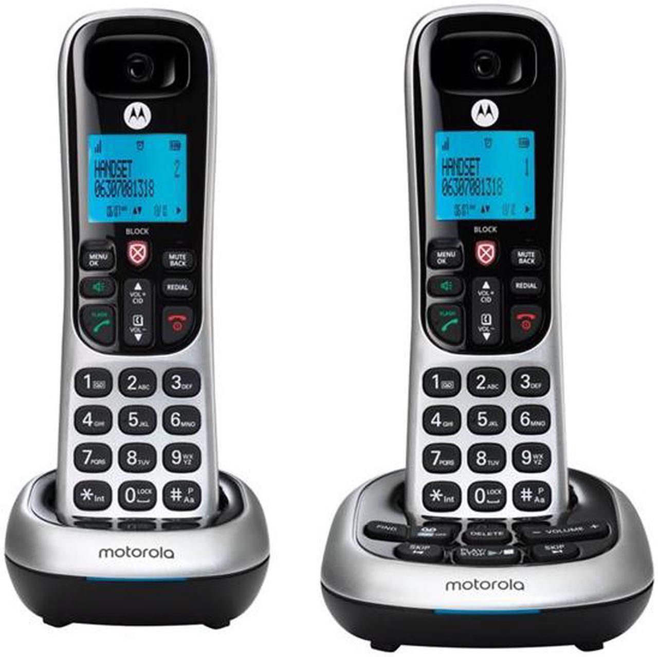Alt view image 6 of 20 - Motorola MOTO-CD4012 Integrated Cordless ITAD 2HS Caller ID Answering Machine