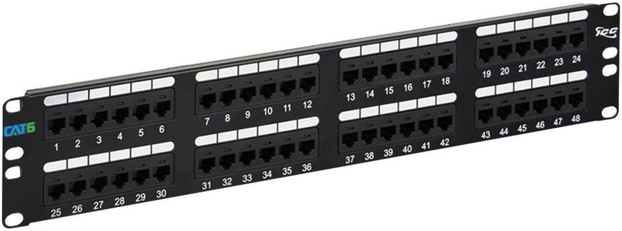 Alt view image 4 of 8 - ICC ICMPP4860V PATCH PANEL, CAT 6, 48-PORT, 2 RMS, 6 PK