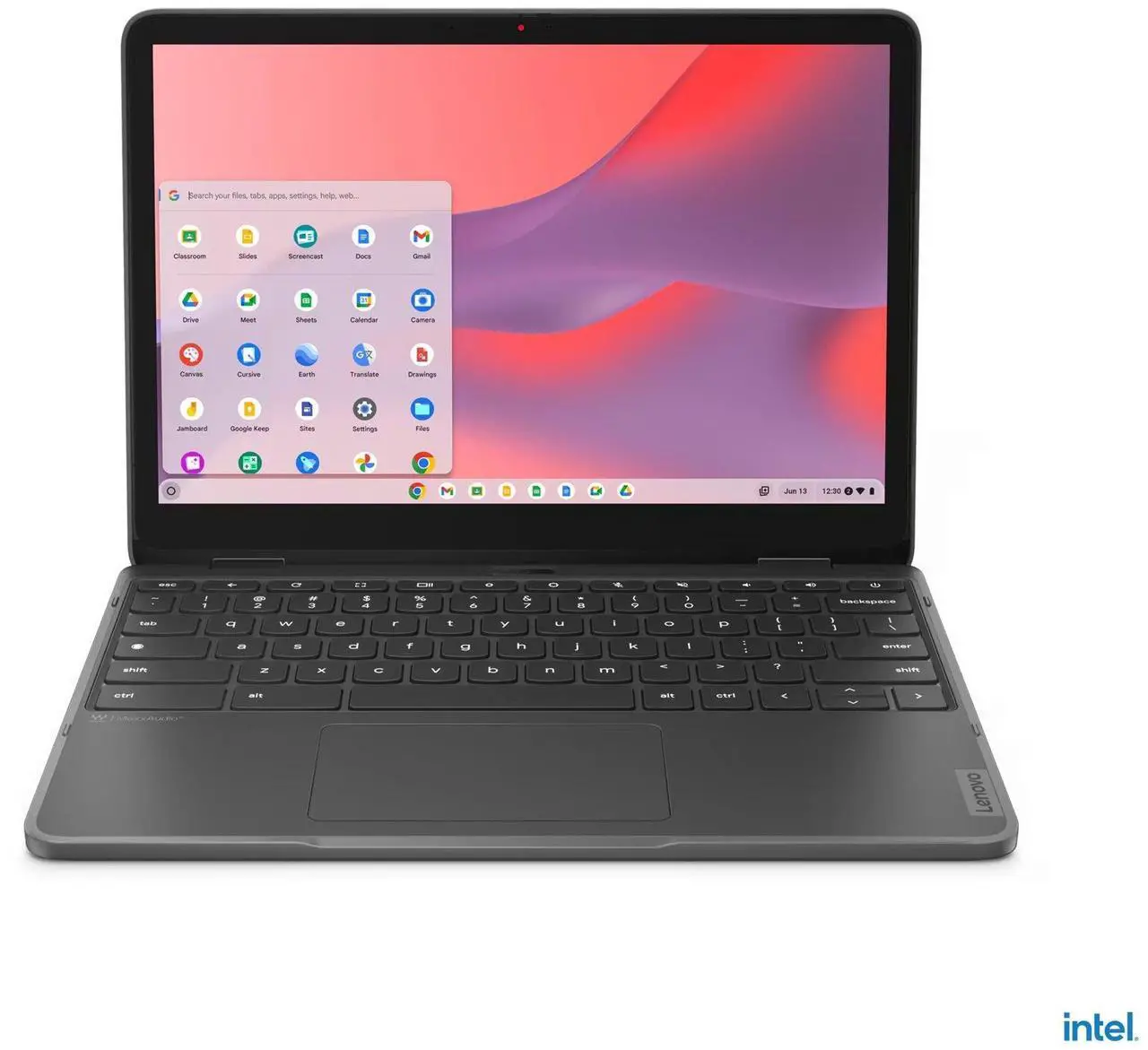 Alt view image 9 of 12 - Lenovo 500e Yoga Chromebook Gen 4 12.2" Touch Screen Intel Processor N100 8GB Memory 64 GB SSD Chrome OS 82W4001SUS