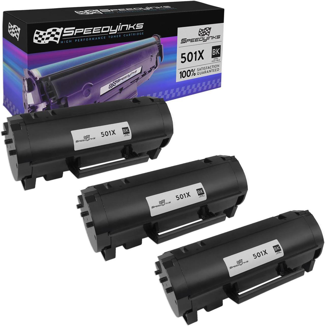 Main image of Speedy Inks - 3PK Compatible 50F1X00 Extra High Yield Black Laser Toner Cartridge