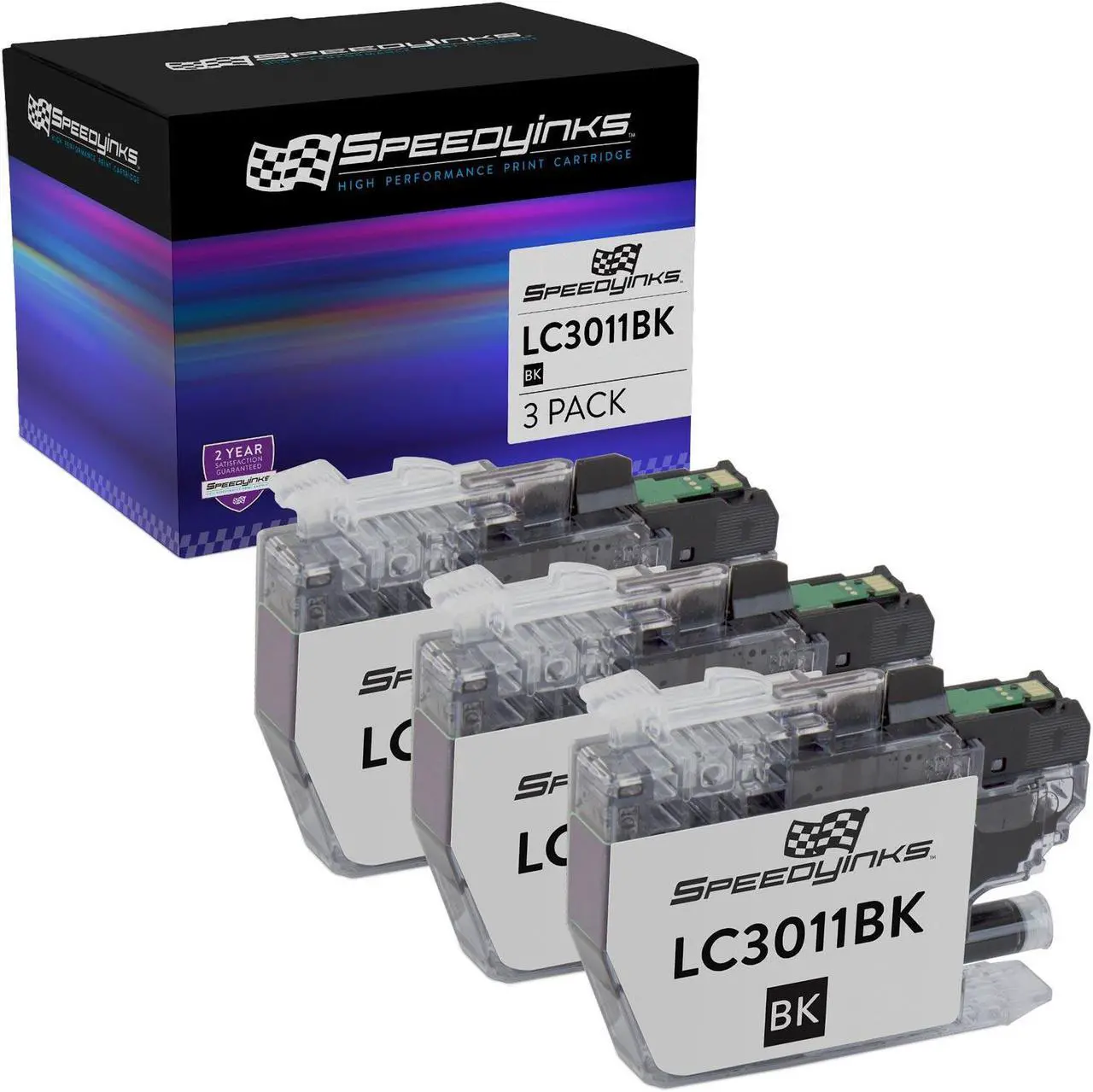 Main image of Speedy Inks Compatible Ink Cartridge Replacement for Brother LC3011BK (Black, 3-Pack) Compatible with Brother MFC MFC-J491DW MFC-J497DW MFC-J690DW MFC-J895DW