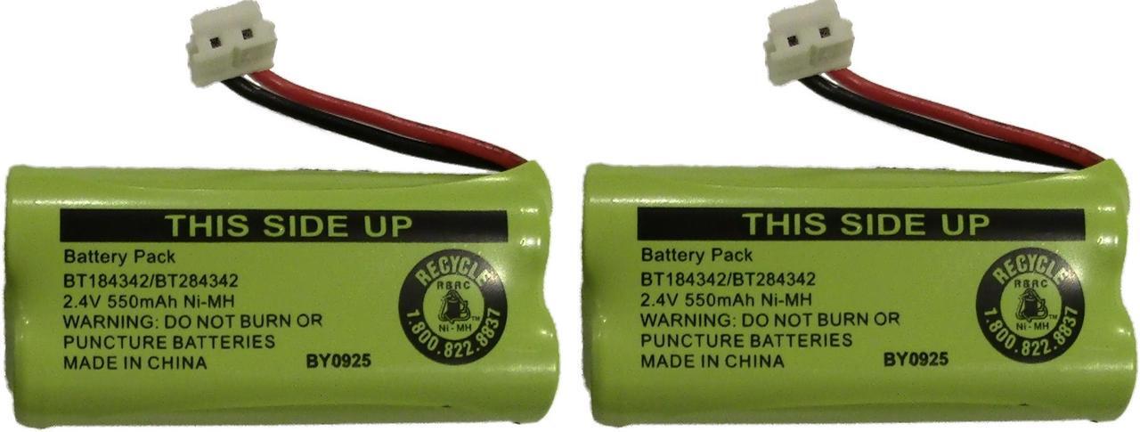 Main image of Battery BT184342 / BT284342 for AT&T Vtech GE RCA and Clarity Phones 2.4V 550mAh Ni-MH (2-Pack)