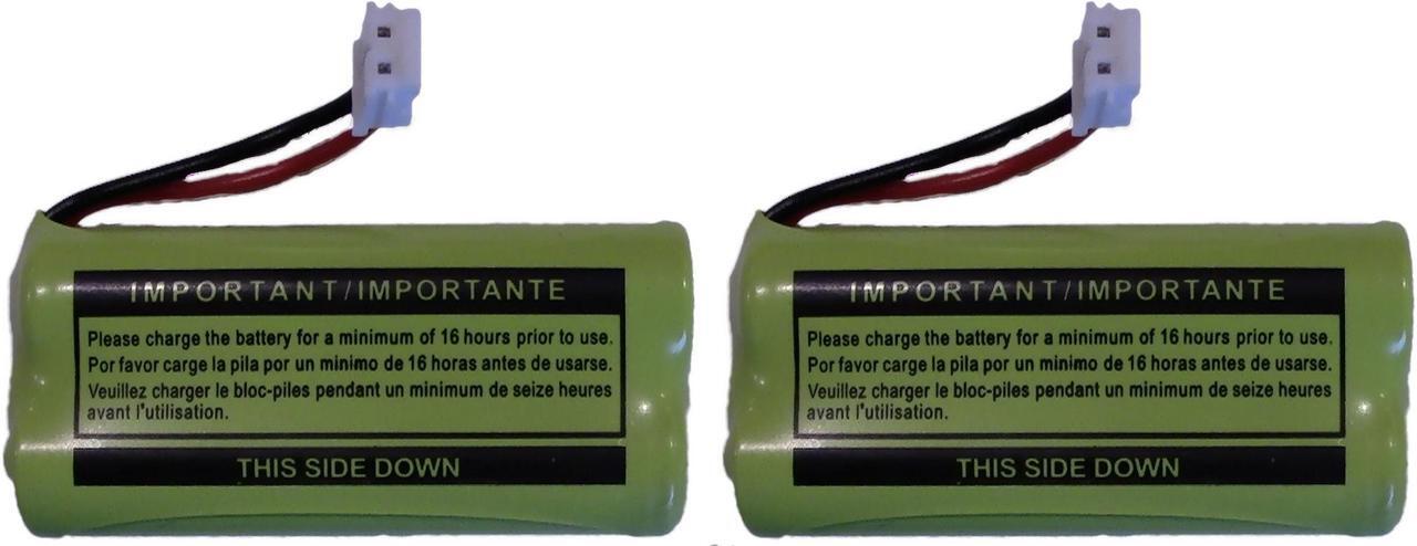 Alt view image 3 of 3 - Battery BT184342 / BT284342 for AT&T Vtech GE RCA and Clarity Phones 2.4V 550mAh Ni-MH (2-Pack)