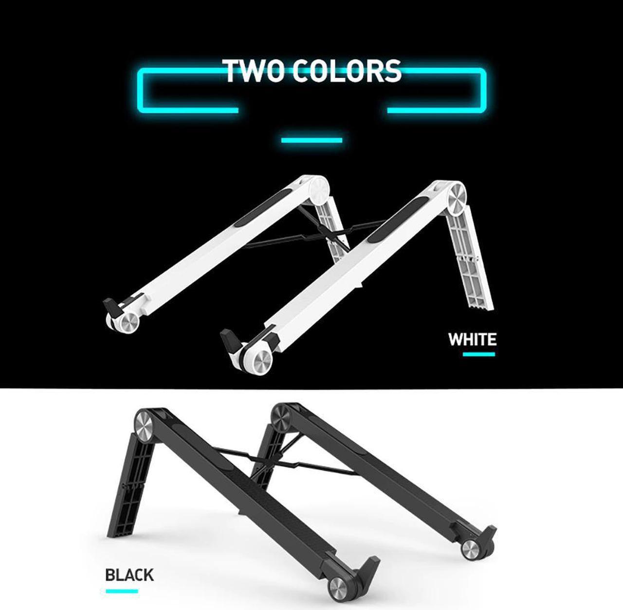 Main image of Adjustable Lightweight Laptop Desk Cooling Stand Ergonomic Plastic Vertical Laptop Stand Foldable Tablet Bracket Laptop Holder
