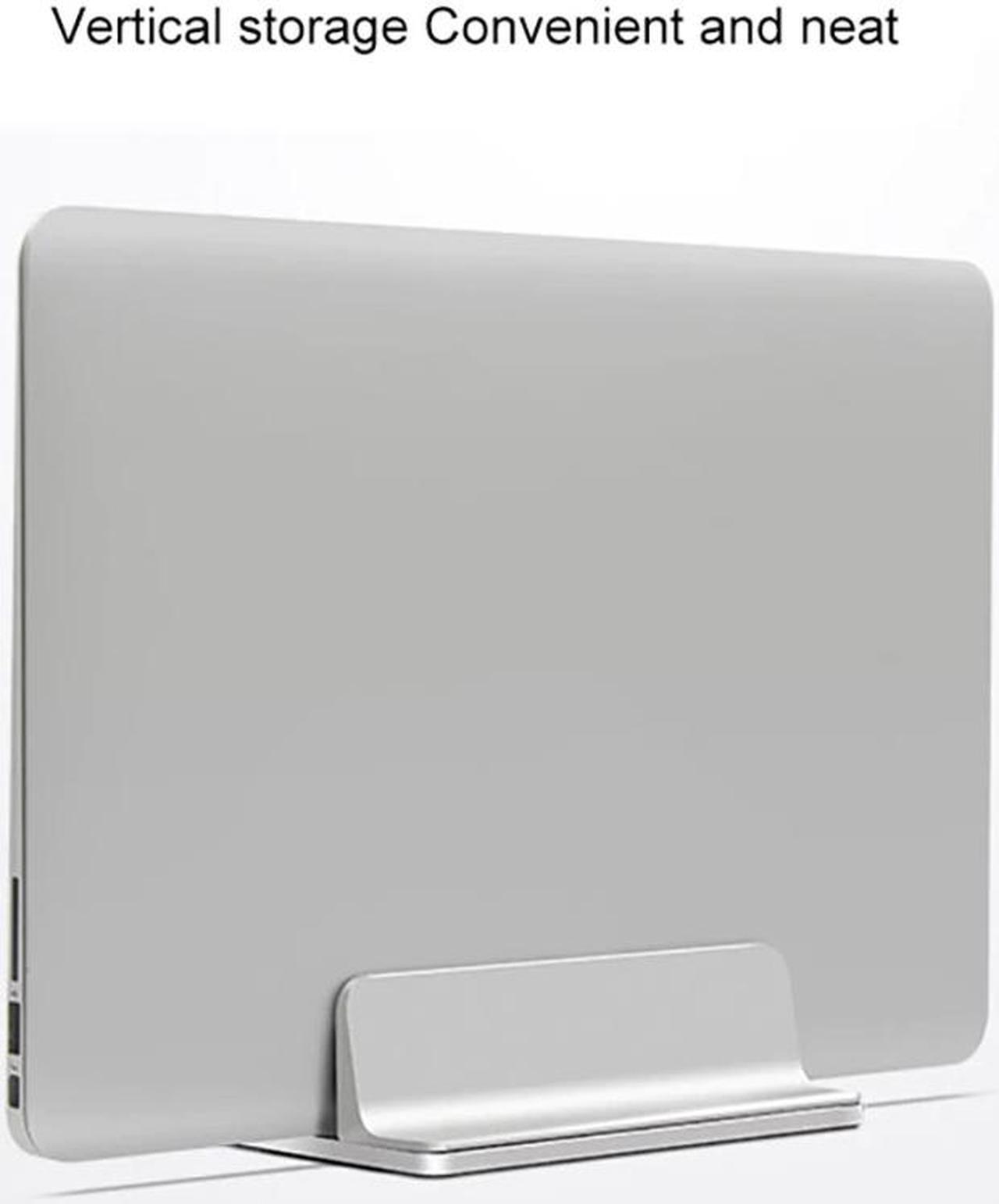 Alt view image 6 of 6 - Hot Aluminum Laptop Stand For Macbook Air Pro Stable Vertical Desktop Stand With Adjustable Dock Size Book Holder Laptop Stand