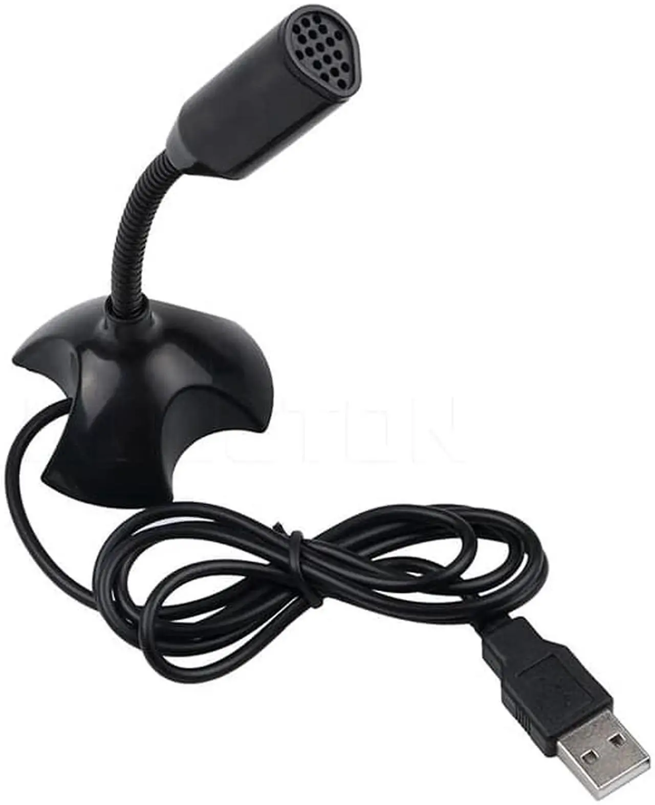 Alt view image 2 of 5 - Hot Adjustable USB Laptop Microphone Mini Studio Speech Microphone Stand Mic With Holder for Desktop PC