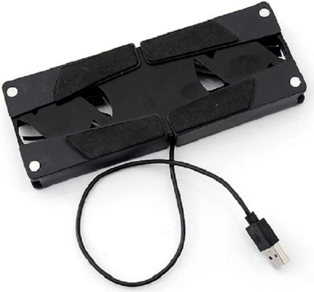 Alt view image 3 of 6 - NEW USB Notebook Folding Dual 2 Fans Radiator Air cooled for 10-17" PC Laptop Computer
