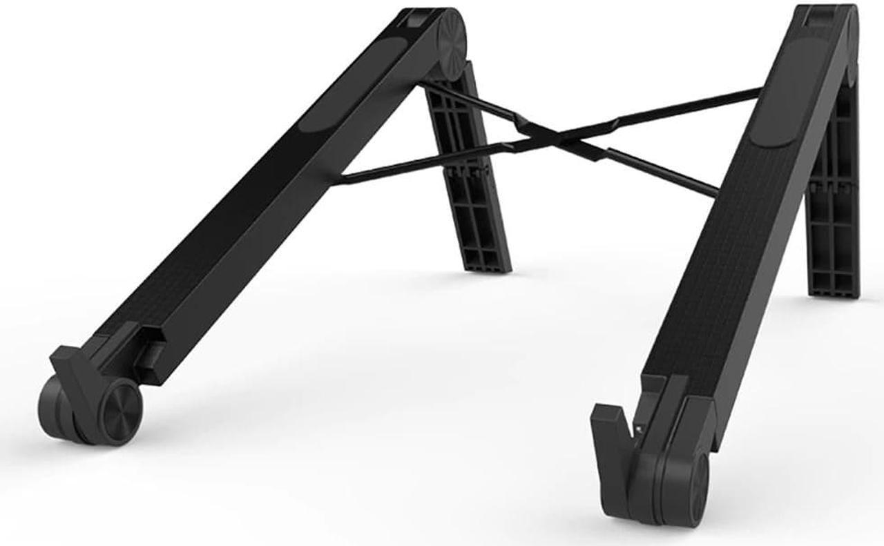 Alt view image 6 of 6 - Adjustable Lightweight Laptop Desk Cooling Stand Ergonomic Plastic Vertical Laptop Stand Foldable Tablet Bracket Laptop Holder