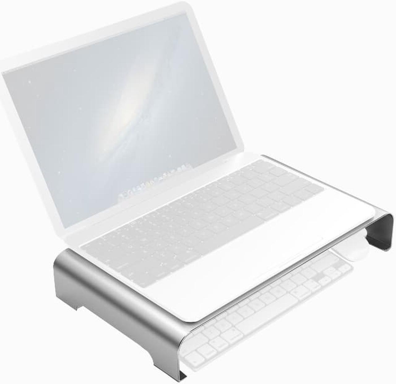 Alt view image 2 of 6 - Aluminum Bracket Computer Monitor Stand Holder Display Screen Storage Rack Laptop Heindghtening Mount for Desktop Notebook