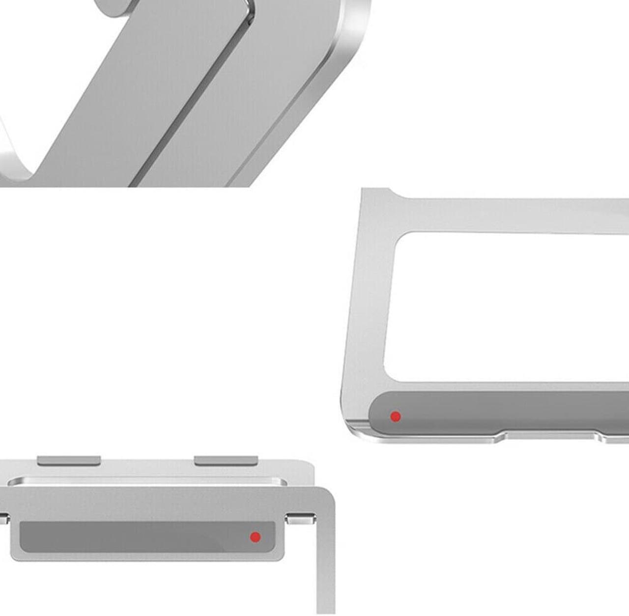 Alt view image 3 of 6 - Notebook PC Laptop Stand Portable Foldable Tablet Aluminum Alloy Holders Household Computer Safety Parts for Desk