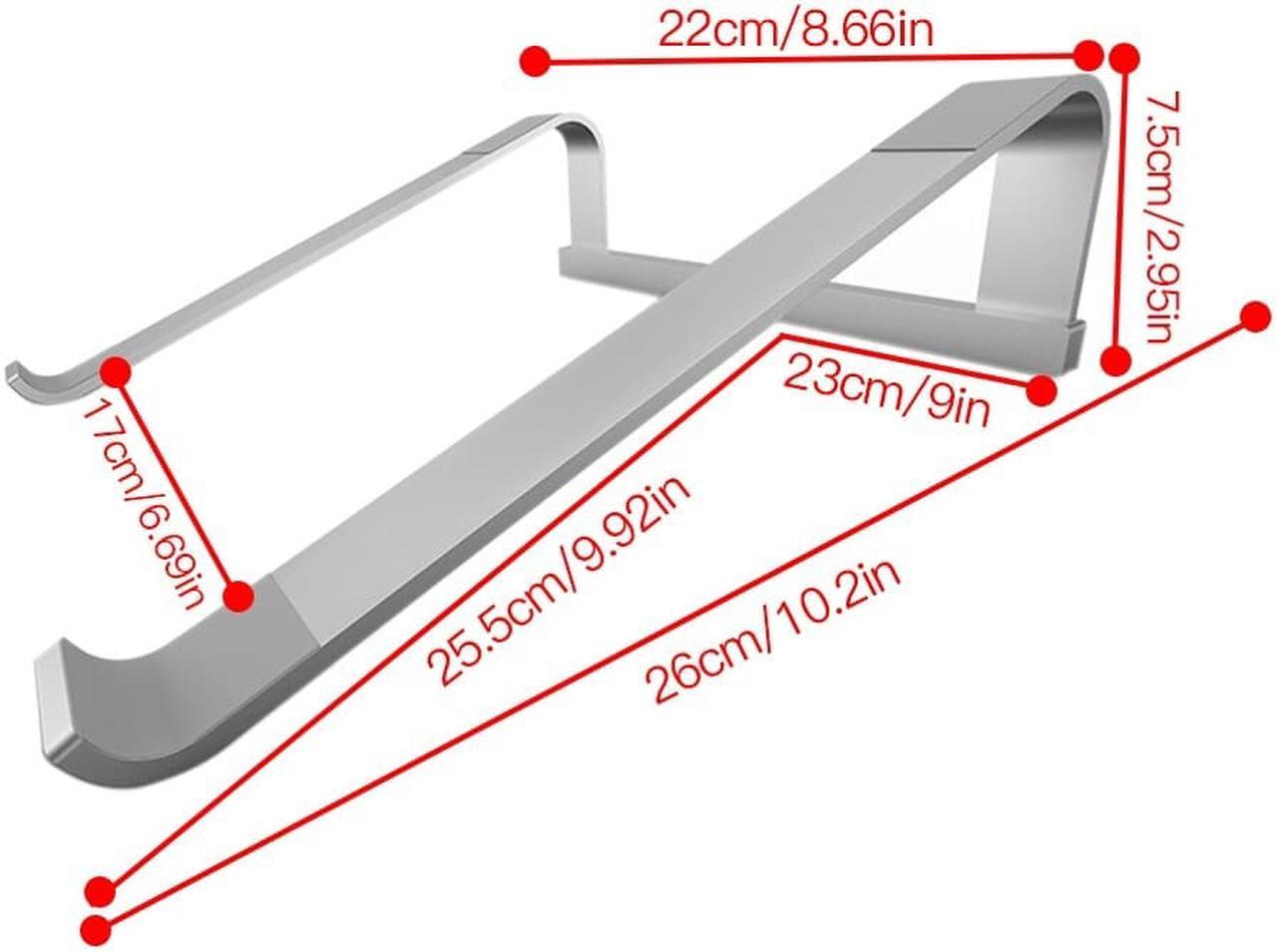 Alt view image 6 of 6 - 11-17 inch Portable Aluminum Alloy Notebook Support Holder Folding Laptop Stand For Macbook Pro Non slip Cooling Bracket