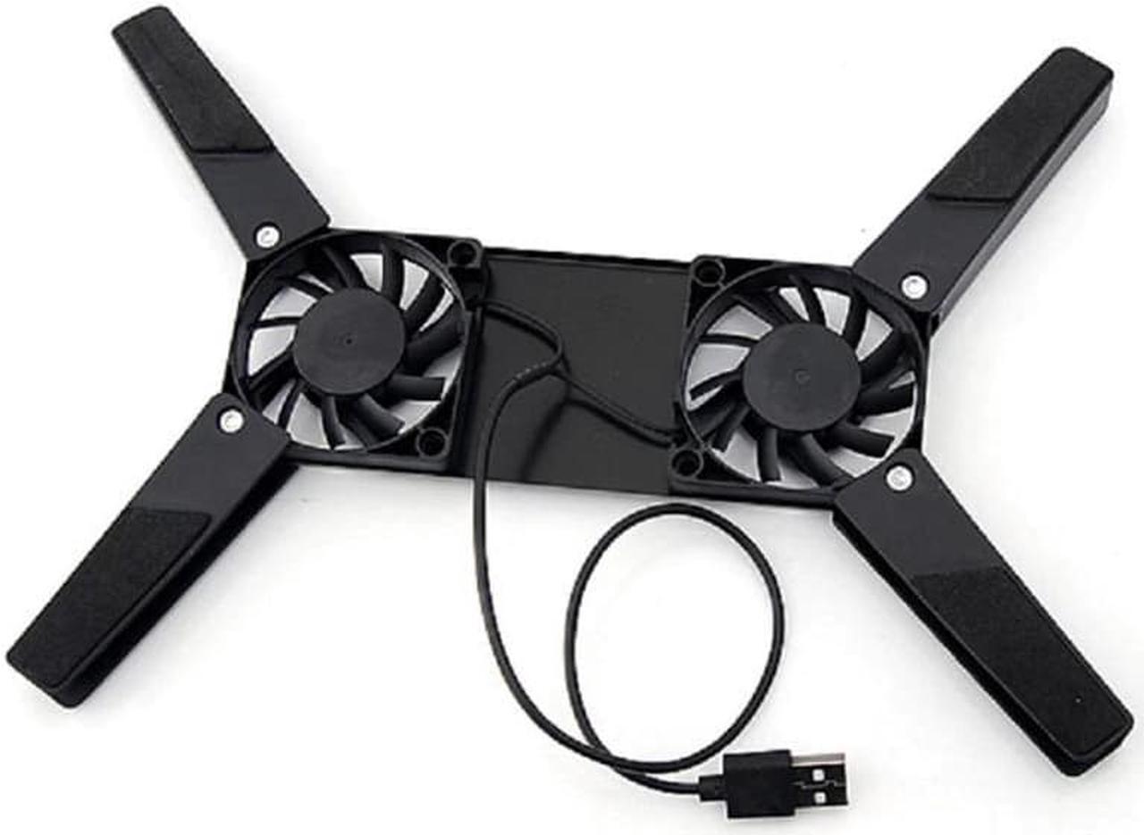 Alt view image 2 of 6 - NEW USB Notebook Folding Dual 2 Fans Radiator Air cooled for 10-17" PC Laptop Computer