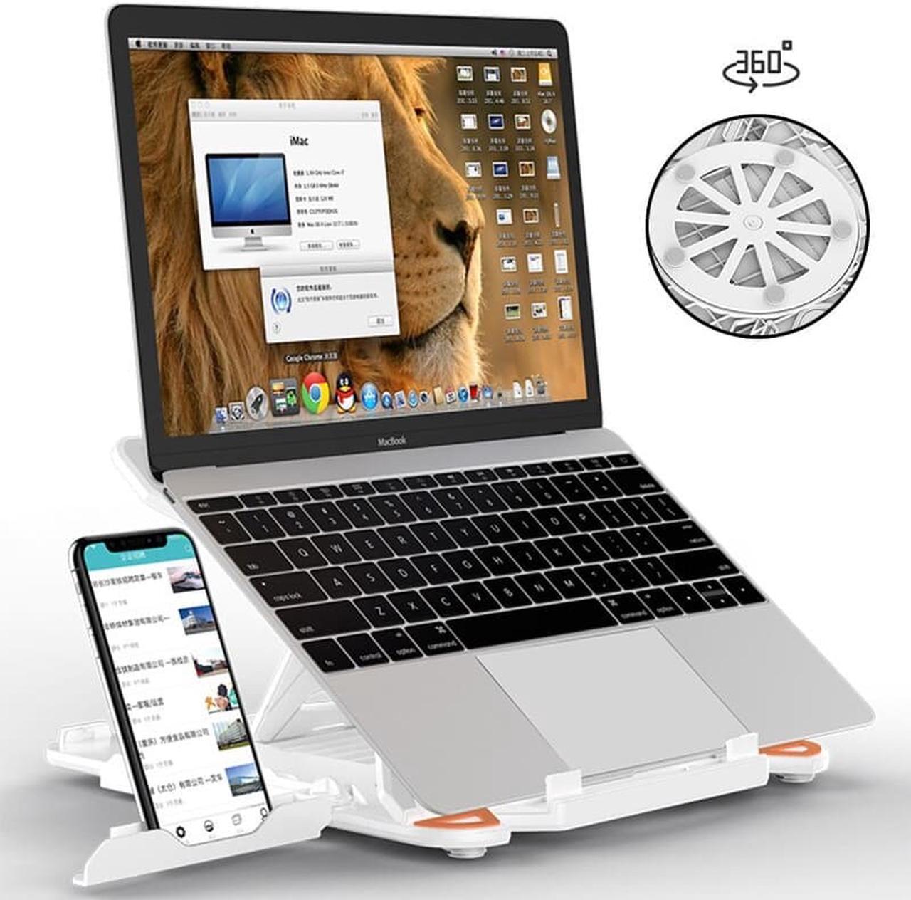 Alt view image 2 of 6 - Laptop Stand Rotatable Adjustable notebook mobile phone holder monitor base portable accessories