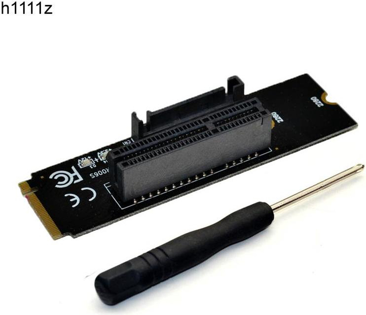6pcs NGFF M.2 to PCI-E 4X Riser Card M2 M Key to PCIe X4 Adapter with ...