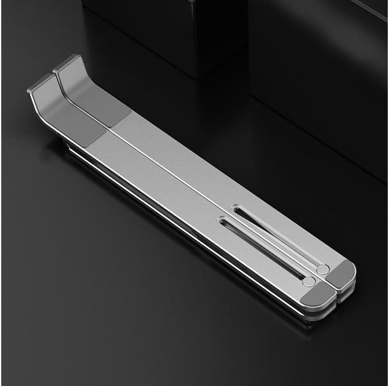 Alt view image 3 of 4 - Aluminum Alloy Adjustable Laptop Stand Folding Portable for Notebook MacBook Computer Bracket Lifting Cooling Holder Non slip 20